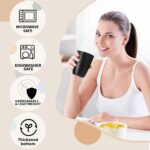 32 pcs Wheat Straw Dinnerware Sets Kitchen Plates and Bowls Sets for 8 Plastic Plates Reusable Dishes Set Outdoor Camping and Dinning Essentials Dishwasher...