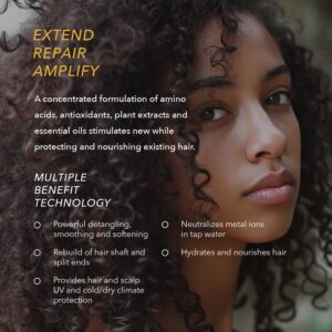 Ethica Beauty Unmask Leave In Conditioner. Deep Conditioning & Volumizing with Molecular Repair, Hair Mask, 3.4 oz