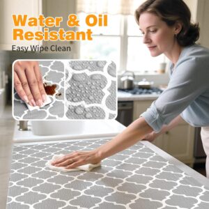 COAVAS Shelf Liner for Cabinets & Drawers Non Slip, No Adhesive Drawer Liners for Dresser, Kitchen, Shelves